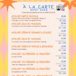PROGRAMME AOÛT 2026