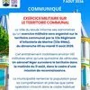 Exercice militaire sur le territoire communal