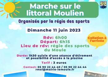 Marche sur le littoral Moulien