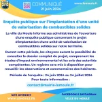 Enquête publique sur l'implantation d'une unité de valorisation de...