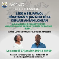 Agenda de la Médiathèque Le Moule - Janvier 2024