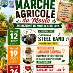 Le Marché Agricole du Moule s'anime au mois d'août