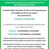 Campagne de relève des compteurs