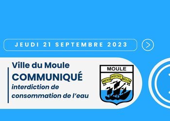 Interdiction de consommation de l'eau potable