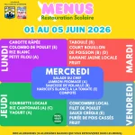 Semaine du 1er au 5 juin 2026