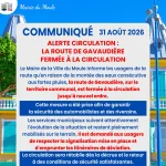 Alerte circulation : La route de Gavaudière fermée à la circulation