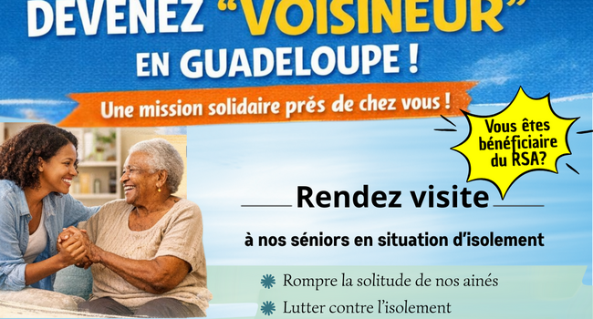 Dispositif « Voisineur » en Guadeloupe : appel à participation