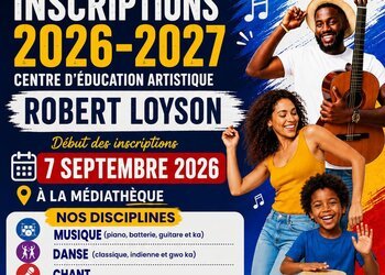 Les inscriptions 2026-2027 du Centre d'Éducation Artistique Robert Loyson ouvrent le 7 septembre !