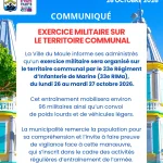 Exercice militaire sur le territoire communal