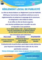 Réunion publique - Règlement Local de Publicité 