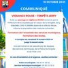Communiqué : Vigilance ROUGE – Tempête Jerry
