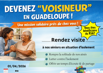 Dispositif « Voisineur » en Guadeloupe : appel à participation