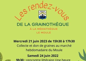 Les rendez-vous de la Grainothèque