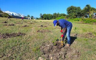 Travaux de plantation à Ouatibi-tibi