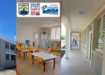 Travaux de confortement parasismique de l'école Laure Laurent Soliveau : un projet soutenu par l'Europe