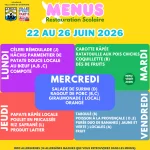 Semaine du 22 au 26 juin 2026
