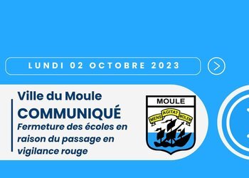 Fermeture des écoles mardi 3 octobre 2023