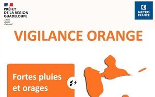 La Guadeloupe est placée en vigilance orange