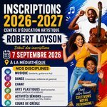 Les inscriptions 2026-2027 du Centre d'Éducation Artistique Robert Loyson ouvrent le 7 septembre !