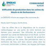 Communiqué du SMGEAG Difficultés de production à l'usine de Deshauteurs