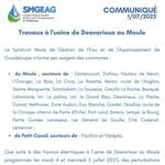 COMMUNIQUÉ | SMGEAG | 01 juillet 2023 | Ville de Le MOULE