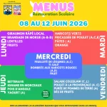 Semaine du 8 au 12 juin 2026