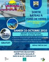Sortie en bateau à fond de verre 