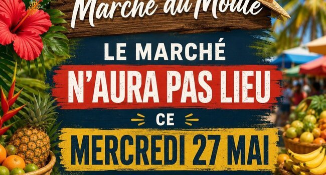 Pas de marché ce mercredi 27 mai 2026