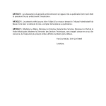 Arrêté d'interdiction de consommation d'eau potable