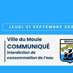 Interdiction de consommation de l'eau potable