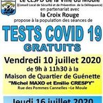 Séances de TEST COVID-19 gratuits