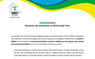 Prévention des inondations au Nord Grande-Terre