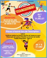 Inscription Opération Vacances Sportives 