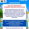 Avis aux exposants - Paiement des droits de place