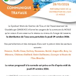 Communiqué SMGEAG - Perturbations de la distribution de l'eau