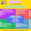 Semaine du 15 au 19 juin 2026