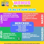 Semaine du 15 au 19 juin 2026