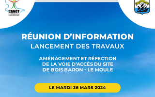 Réunion d'informations - Travaux d'aménagement et de réfection de la voie d'accès au site de Bois Baron
