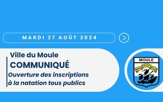 Natation : Ouverture des inscriptions