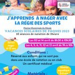 J'apprends à nager avec la régie des sports