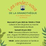 Les rendez-vous de la Grainothèque