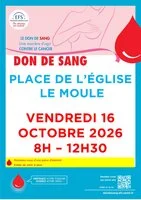 Don de sang : rendez-vous le 16 octobre 