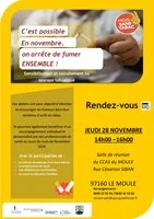 Réunion de sensibilisation et recrutement au sevrage tabagique