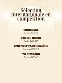 Affiche SELECTION INTERNATIONALE EN COMPETITION