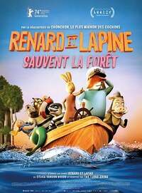 Affiche RENARD ET LAPINE SAUVENT LA FORÊT