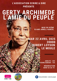 Affiche GERTY ARCHIMÈDE L'AMIE DU PEUPLE