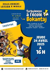Affiche TURBULENCES À L'ECOLE BOKANTAJ