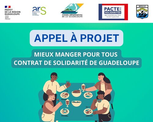 Appel à projet Mieux manger pour tous / Contrat de solidarité de Guadeloupe